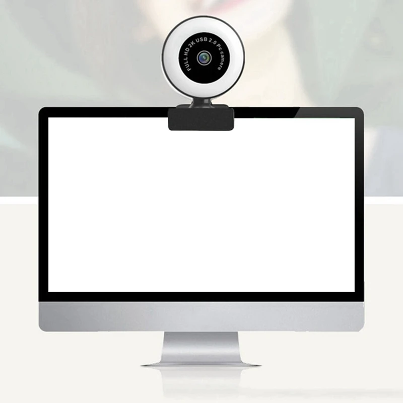 Internet Celebrity Live Broadcast Beauty Supplement Light Computer Camera USB Drive-Free HD Webcam with Microphone | Электроника