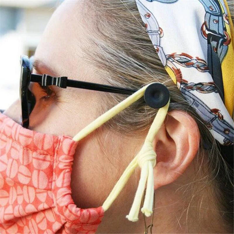 

1 Pair Clip On Buttons For Mask Glasses Elastic Mask Regulator Ear ProtectorsNew