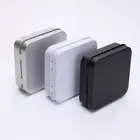 Мини металлическая жестяные банки контейнер квадратная откидная жестяная коробка для хранения Маленький Набор Чехол Ювелирная Монета конфеты презерватив Органайзер портативный 5 шт.