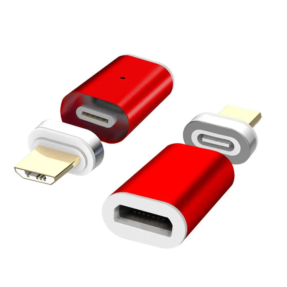 Магнитный адаптер QC3.0 Быстрая зарядка для Android/IOS TYPE-C головка IPhone X XS XR IPad Air