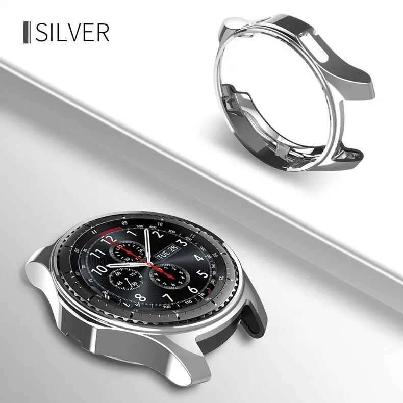Gear S3 frontier для samsung Galaxy Watch 46 мм 42 м чехол ремешок reloj Обложка Мягкий ТПУ покрытием все вокруг Защитный чехол рамка