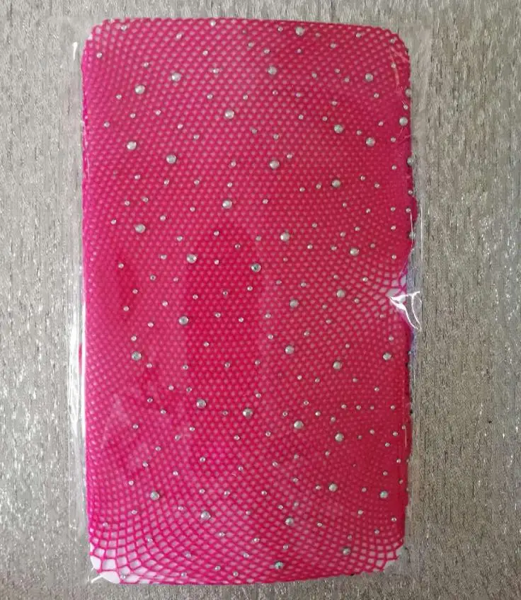 Женская высокая талия со стразами модные колготки в сеточку с украшением виде