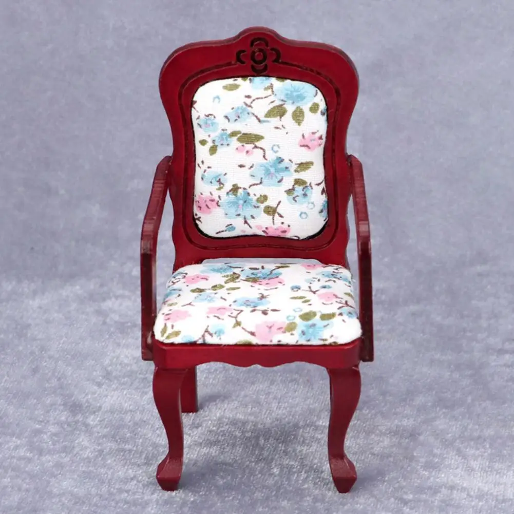 

Smallest Detail Miniature Accessories Doll House Decoration Wooden Chair for Kids