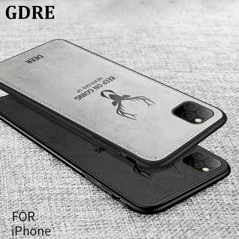 Роскошные Чехлы для iphone 7 8 6 6s Plus ультратонкий тканевый силиконовый чехол 11 Pro X XS Max