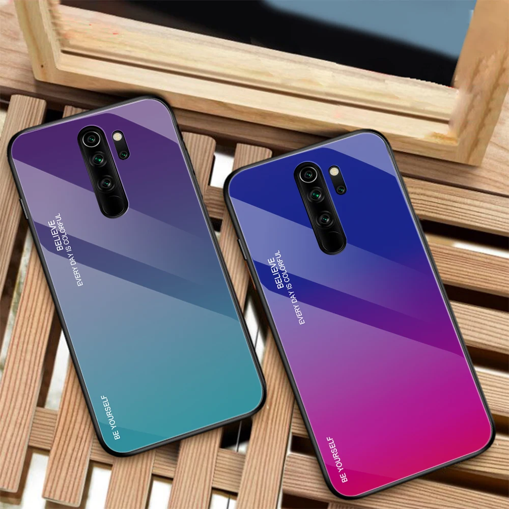 Чехол для Xiaomi Redmi Note 8 Pro Note8 роскошный мягкий силиконовый чехол с градиентом и