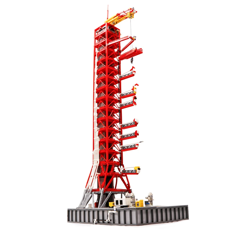 В наличии 3561 шт. строительные блоки MOC Apollo Saturn V Launch Umbilical Tower эксперт по сборке