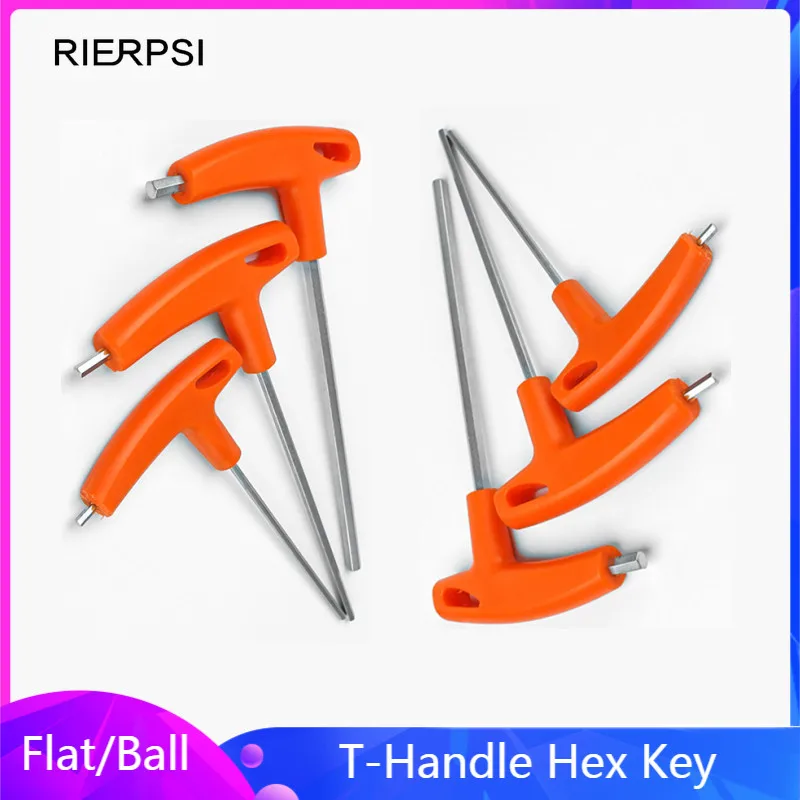 

1/4/8PCS Flat/Ball Head Hex Key Allen Wrench Hand Tool T-Handle Hex Key Wrench Ball End Allen Hex Key Wrench Spanner