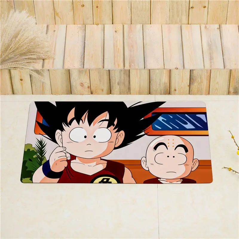 1 Dragon Ball Z входная дверь коврик кухонный коврик для напольные коврики нескользящий коврик для дома ПВХ мягкая кожа салон ковры водонепроницаемый ковер - Цвет: 1