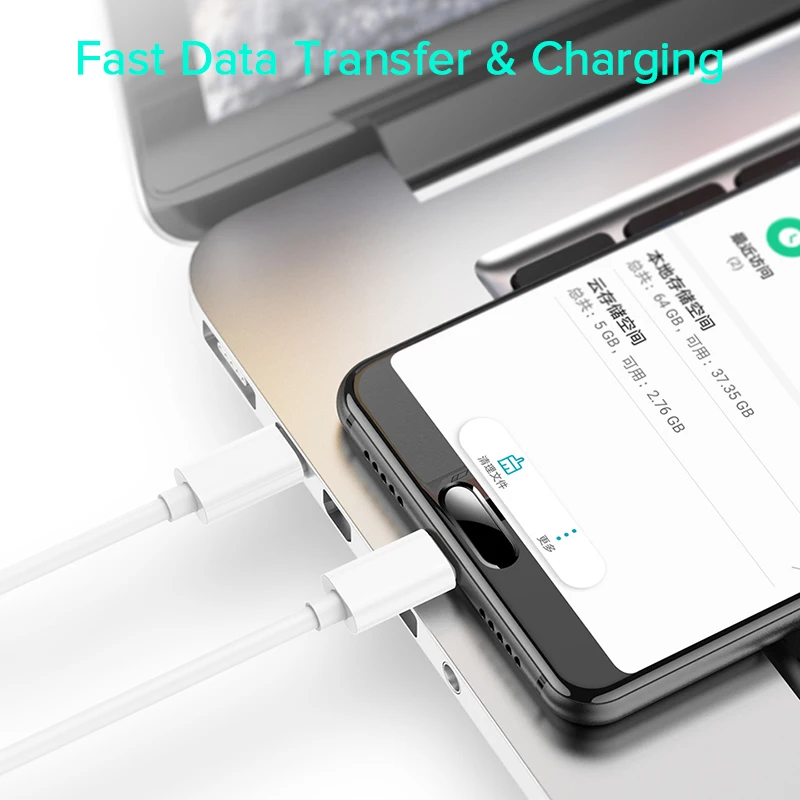 Кабель SUPTEC USB Type C на для Samsung Galaxy S10 S9 Xiaomi 60 Вт PD QC3.0