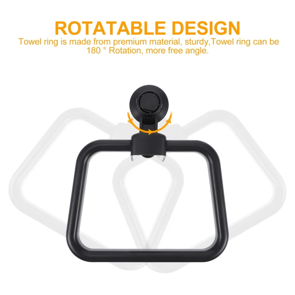 

Towel Rack Bathroom Towel Ring Suction Cup Towel Holder Punch Free Towel Hanger