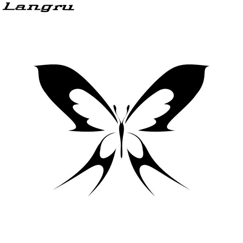 Langru 15 см x 11 Fansy Простой автомобильный Стайлинг животное бабочка Автомобильная