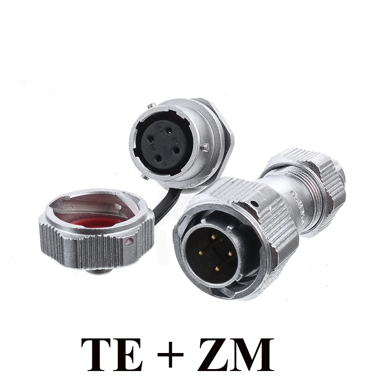 Женский квадратный фланцевый панельный разъем WY20 TE + Z ZM ZG 2 3 4 5 6 7 9 12-контактный