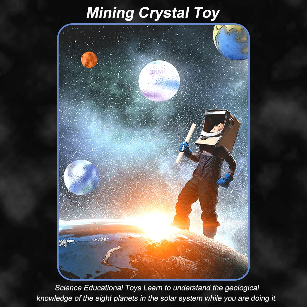 

Восемь планет для изучения драгоценных камней, научные и образовательные игрушки, самодельные горные хрустальные драгоценные камни, научн...