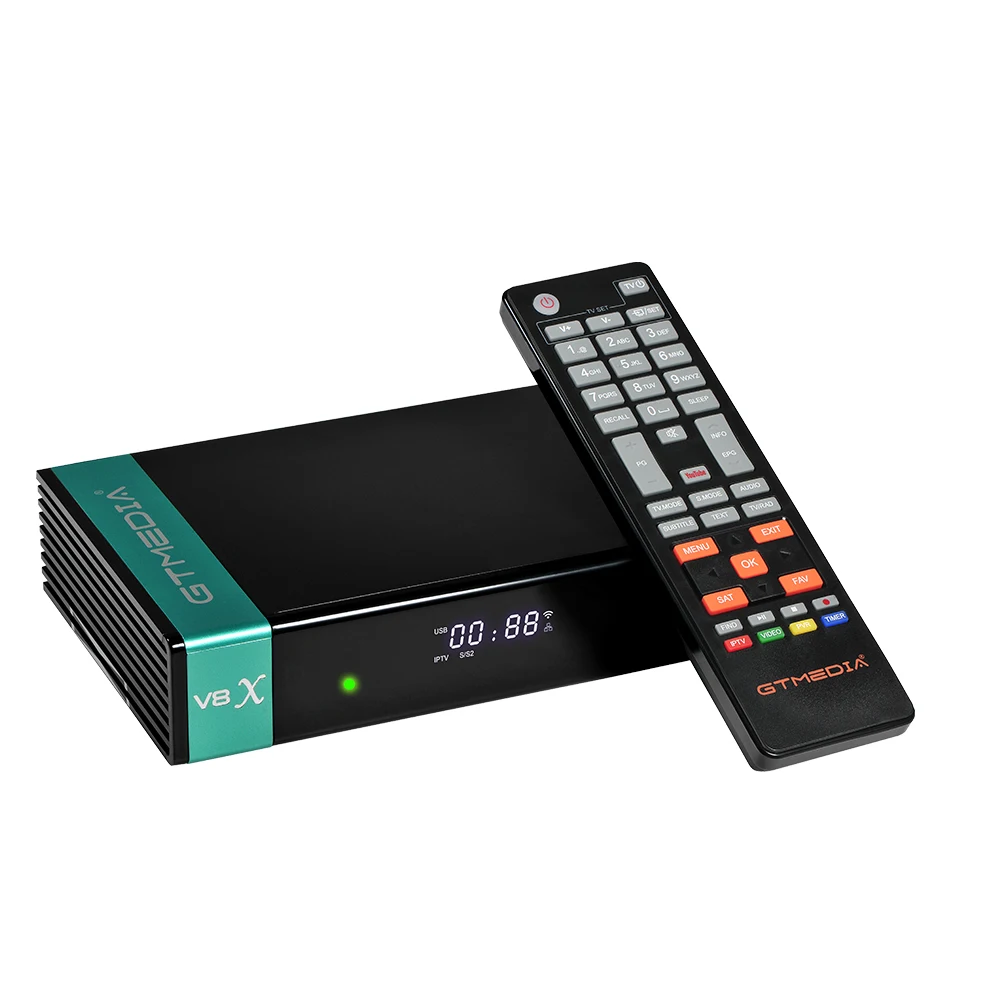 

GTmedia V8X DVB-S S2 S2X Satellite TV Receiver with built-in WIFI Set top box