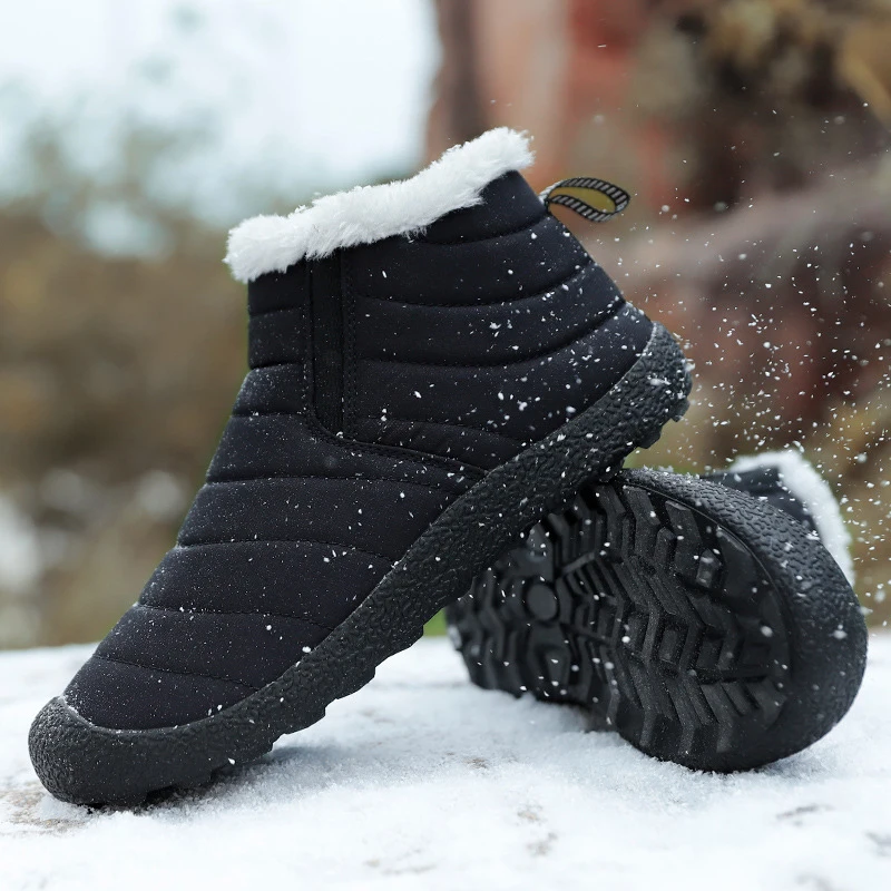 

Winter Men's Ankle Boot High Quality Boots Men Waterproof Boots For Men Keep Warm Male Shoes Comfortable Sneakers Shoes Footwear