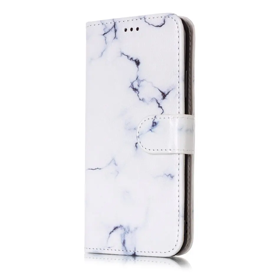 Роскошный чехол для iPhone X XS XR 11 Pro Max 8 7 Plus 6 6S 5 5S SE милый кошелек с карманом для карт Ретро мраморный Azale чехол с бабочкой E01G - Цвет: White Marble