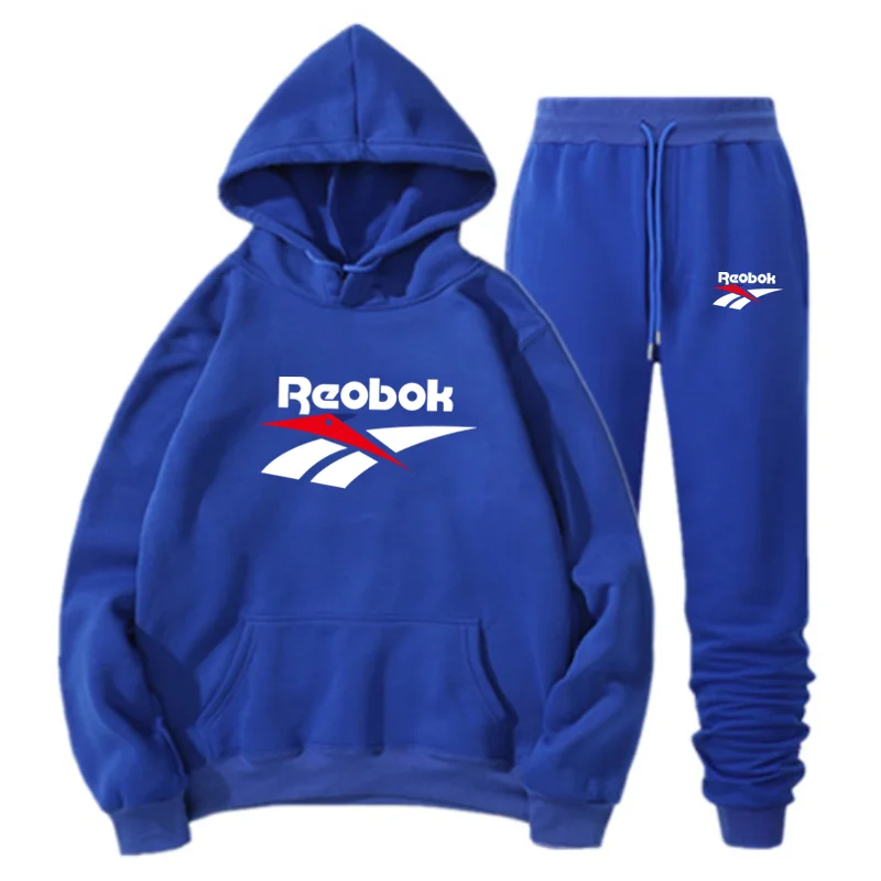 

2020 Men's Hoodies Sweatshirt Sets Men Fashion Casual Hooded Tracksuit Suit Male Hoodie Pants Joggers Set Winter Gym Sportsuit