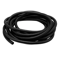 uxcell 13mm outside dia corrugated bellow conduit tube for electric wiring black 7m 23ft length