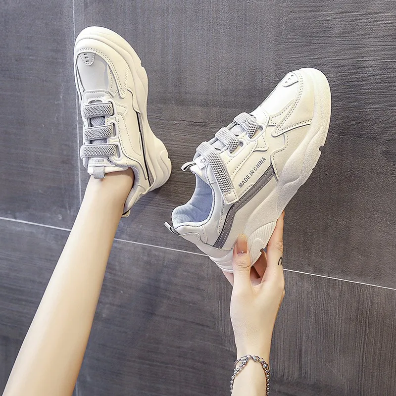 

Little White Shoes Female 2021 Autumn New All-match Casual Fashion Sports Women's Shoes Velcro Comfortable Sneakers