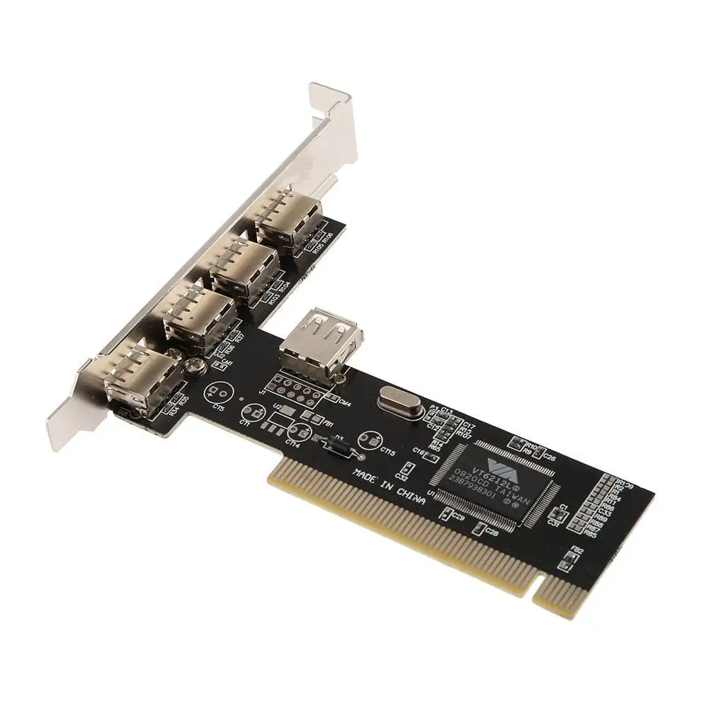 

4 порта PCI-E к USB 2,0 HUB PCI Express, адаптер расширения карты, высокоскоростной конвертер для настольного компьютера