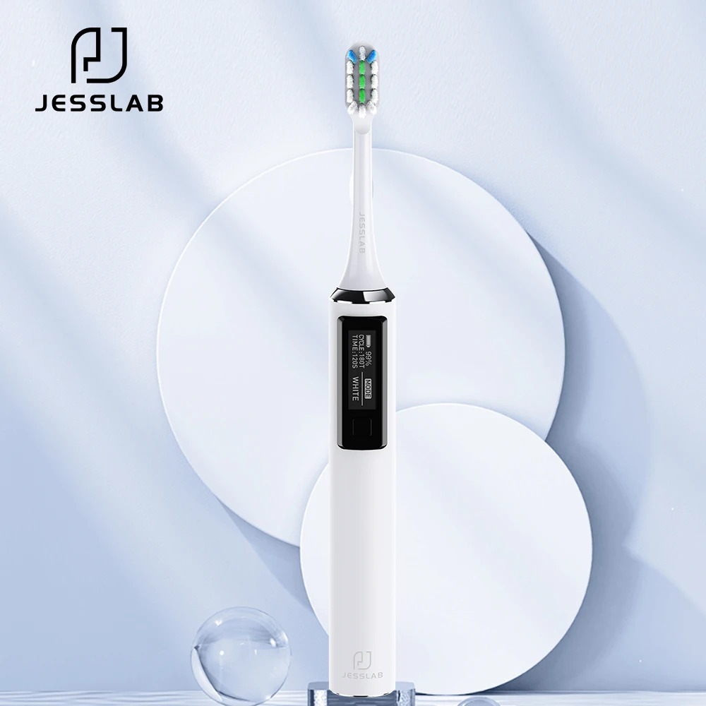 JESSLAB Z30 Sonic Electric Toothbrush Smart 5 Modes Adult Sonic Toothbrush Waterproof USB Inductive Fast Charge Best Gift Heads