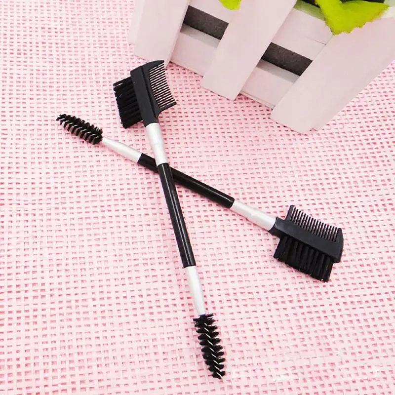 

Kapmore Eyebrow Brush Dual Head Professional Eyelash Comb Brush Eyelash Extension Brush Women Cosmetics Beauty Tools