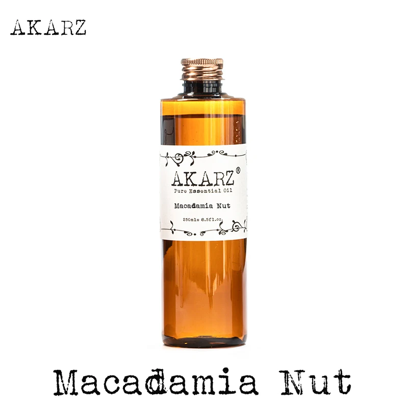 

Macadamia nut essential oil AKARZ Top Brand body face skin care spa message fragrance lamp Aromatherapy Macadamia nut oil