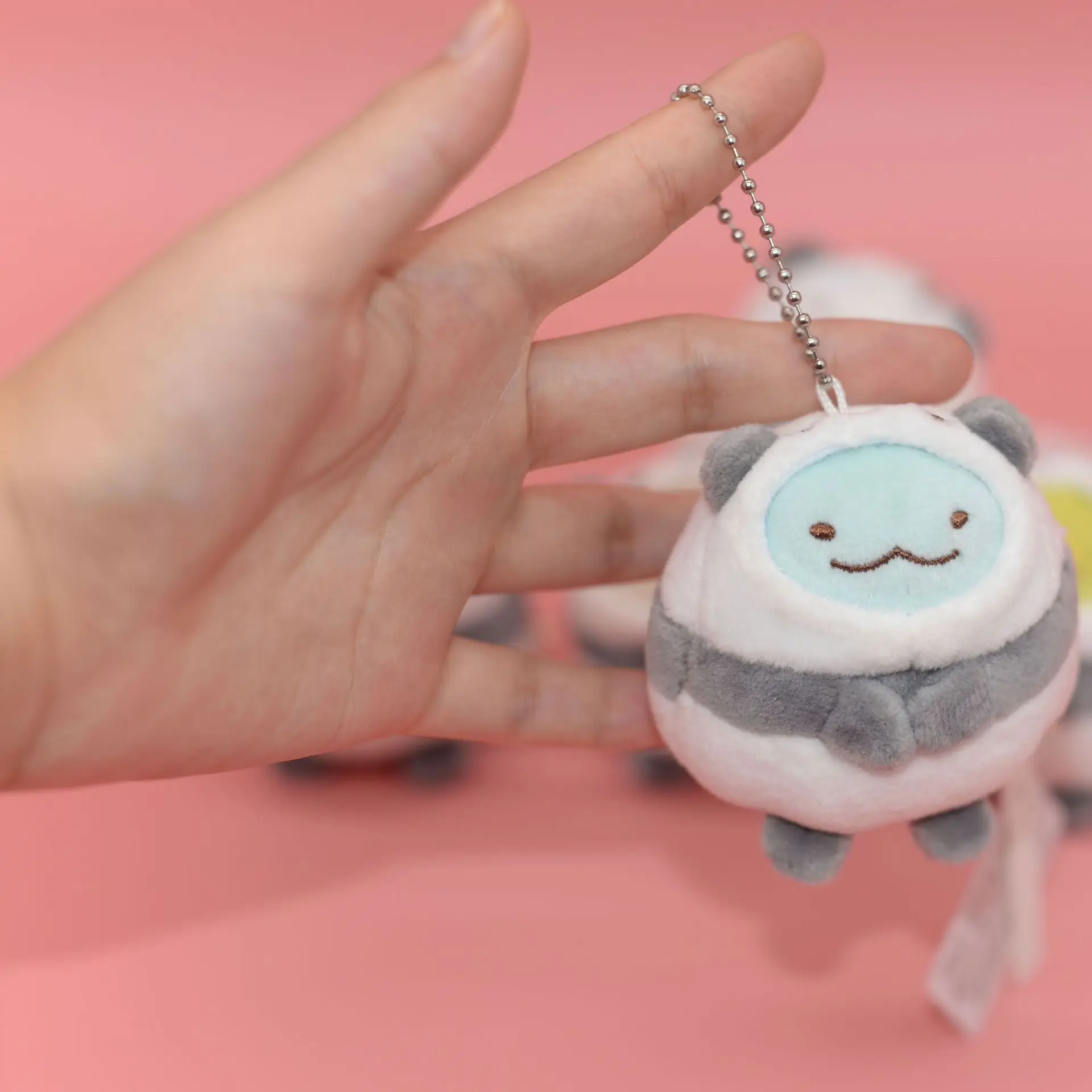 6 шт./компл. Kawaii San-X Сумико гураши угловой био перевернутый к Панде японский аниме плюшевая игрушка чучела Животные Кукла кулон девушка подарок