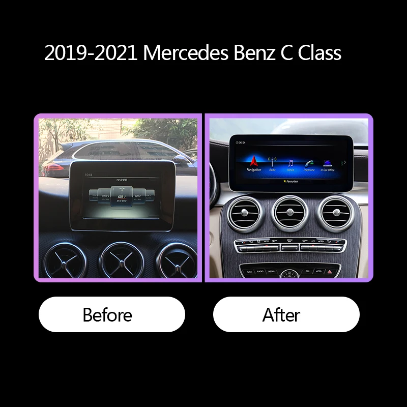 tokesla car radio multimedia player for benz c class w205 glc x253 w446 video anto android 11 gps navigation dvd automotivo 5g free global shipping