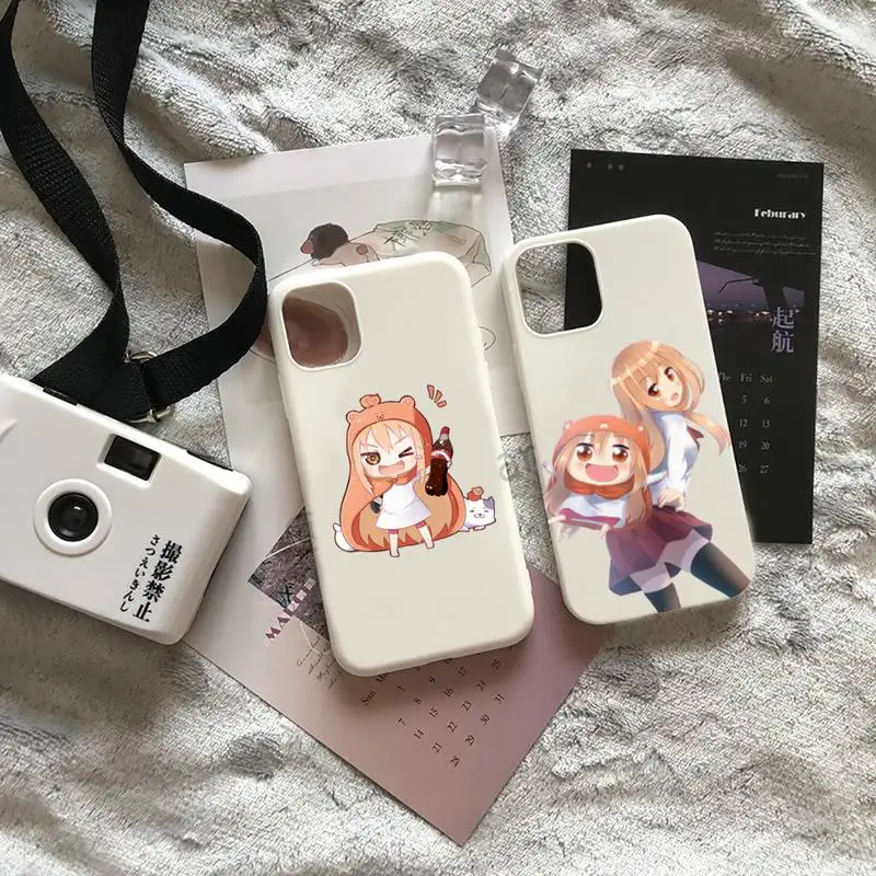 

Himouto Umaru Chan anime Phone Case Candy Color for iPhone 6 7 8 11 12 s mini pro X XS XR MAX Plus