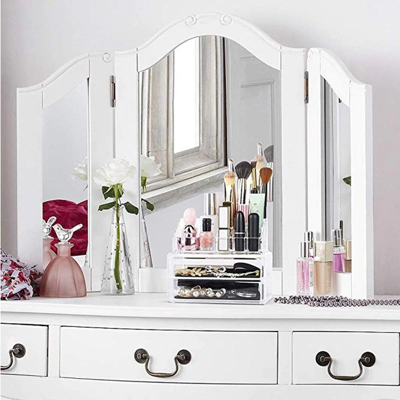 Косметическая коробка для хранения ювелирных изделий органайзер макияжа 2