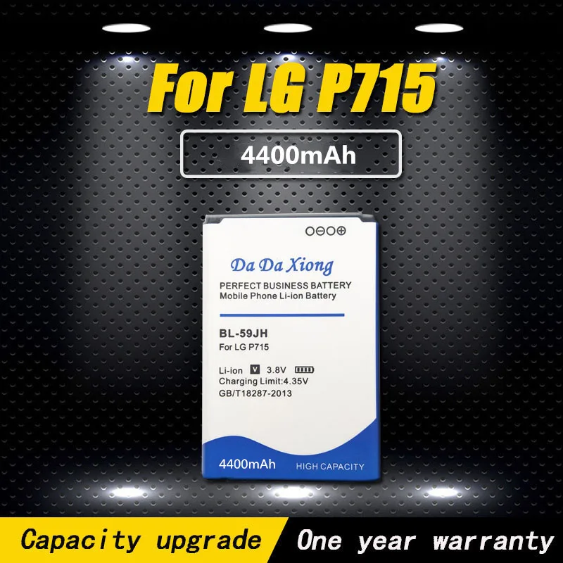 Высокое качество 4400 мА/ч BL-59JH BL59JH BL 59JH аккумулятор телефона для LG Optimus L7 II двойной