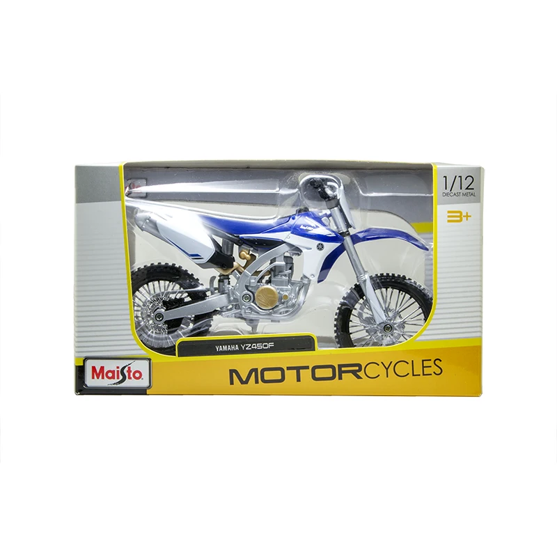 Внедорожный мотоцикл MAISTO YMH YZ450F модель мотоцикла масштаба 1:12 литый металлический
