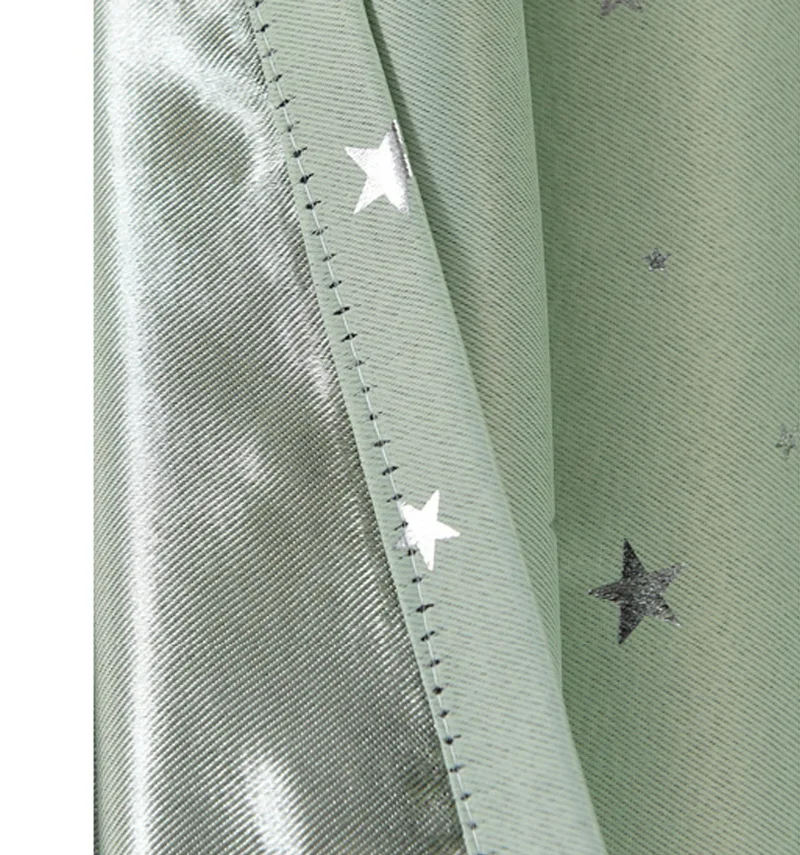 Star Pattern Thermal Door Curtains Blackout Cloth Curtain Grommet Top 5 Colors for Bathroom Kitchen Bedroom Door Balcony DW1233