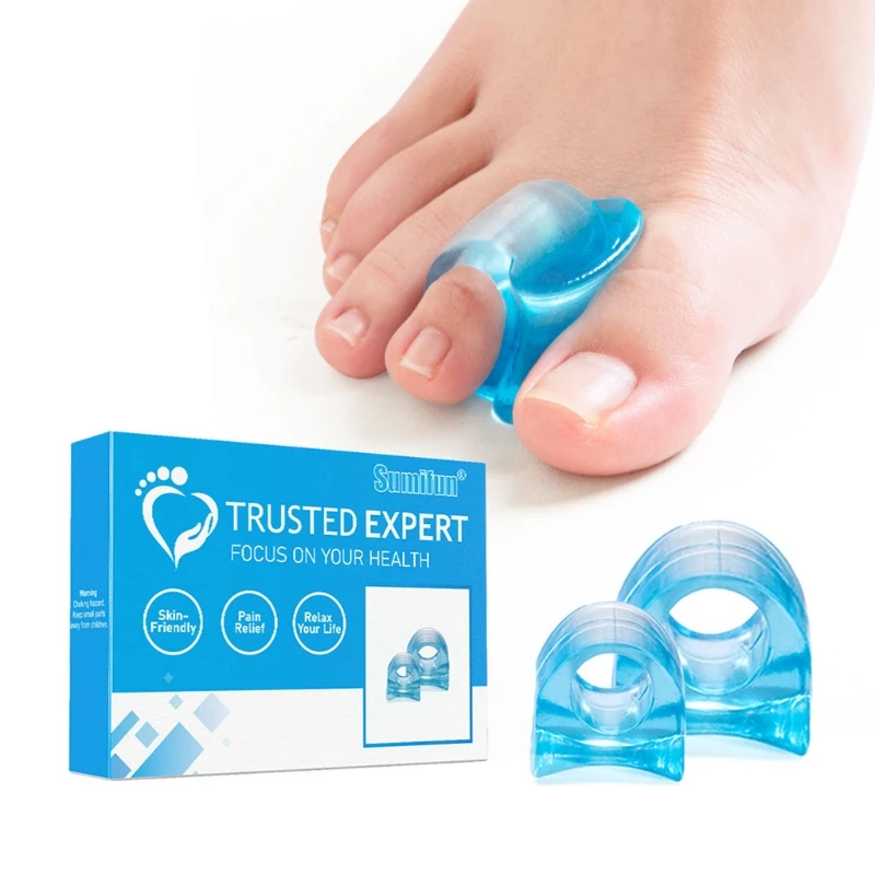 

094E 16 Pcs Gel Bunion Corrector Toe Spacer Separators Straightener Orthotics for Sports Activities Men Women Bunion M LSize