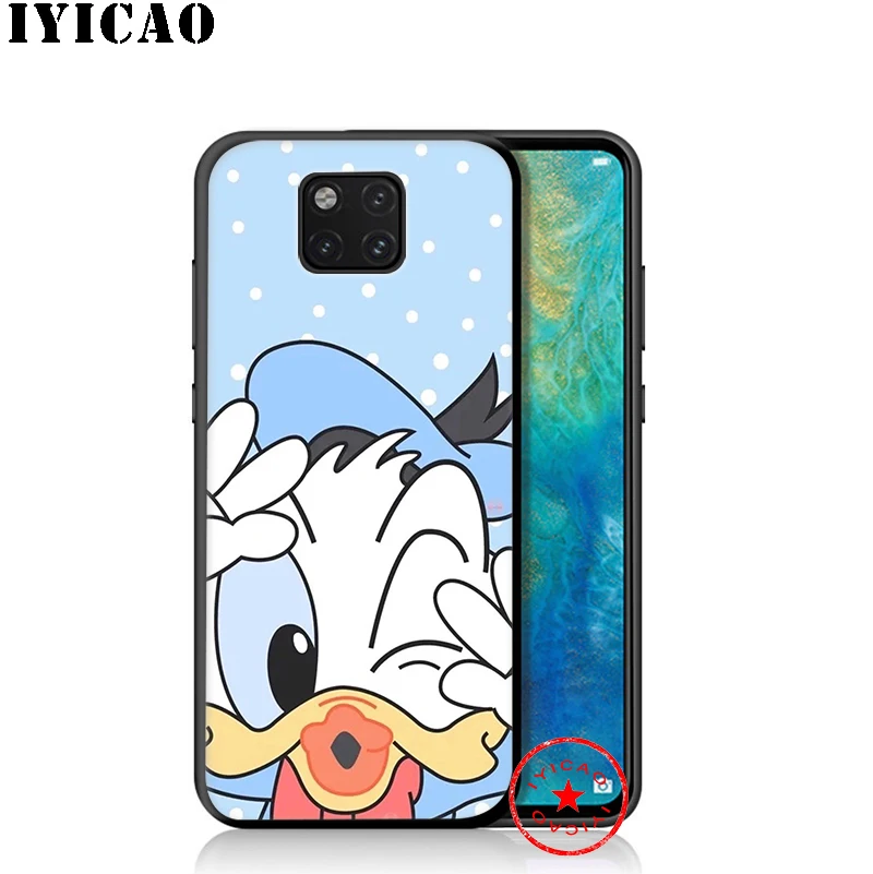 IYICAO Дональд Дак милый мягкий чехол для huawei P30 P20 P10 P9 P8 2017 2016 2015 P Smart Z Plus 2019 mate 20 10 Lite