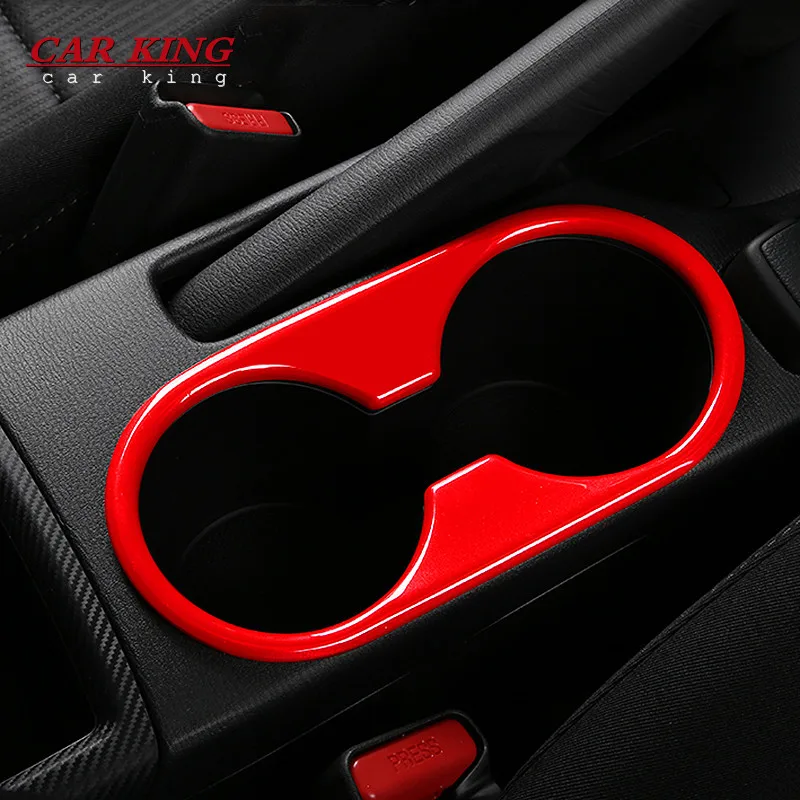 

For Mazda 2 Demio DL Sedan DJ Hatchback 2015 2016 2017 2018 ABS Red Water Cup Cover Trim Car Styling Auto Interior Accessories