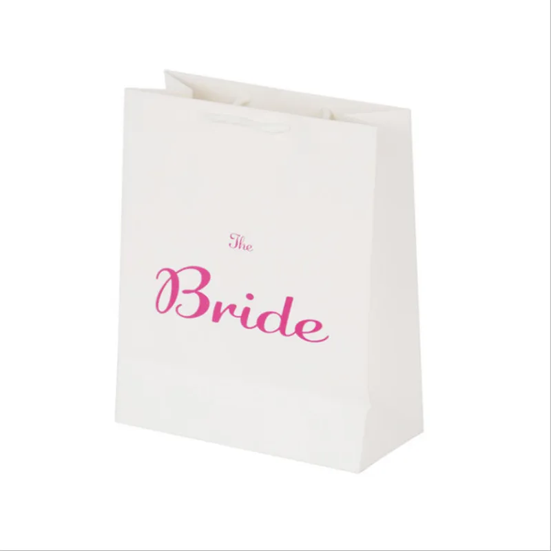 Wedding Decoration 1pcs Bridesmaid gift bag for guest Team Bride To Be bag packing Bridal Shower Bachelorette Party Decoration-S