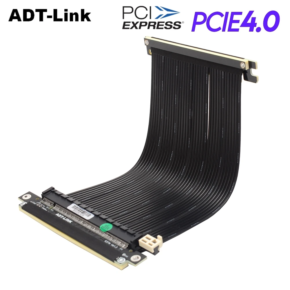 

PCIe X16 To X16 Adapter Cable GEN 4 Graphics Video Cards Extension PCI Express 4.0 for ITX Motherboard Chassis Mini Pc-case