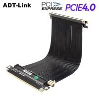 pcie x16 to x16 adapter cable gen 4 graphics video cards extension pci express 4 0 for itx motherboard chassis mini pc case