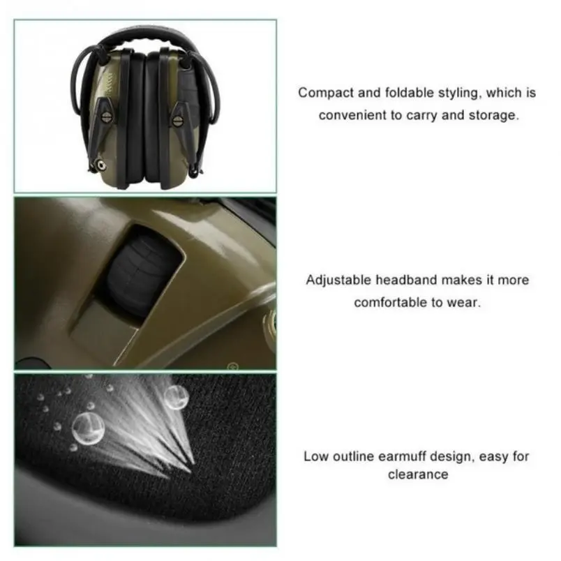 

Outdoor Hunting Anti-Noise Headset Tactical Electronic Shooting Earmuff Impact Sound Hearing Protective Headset
