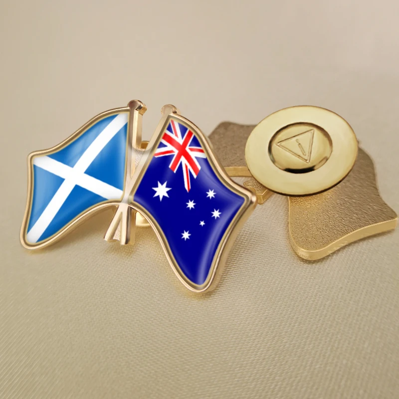 Австралия и Шотландия перекрестные двойные искусственные броши | Украшения