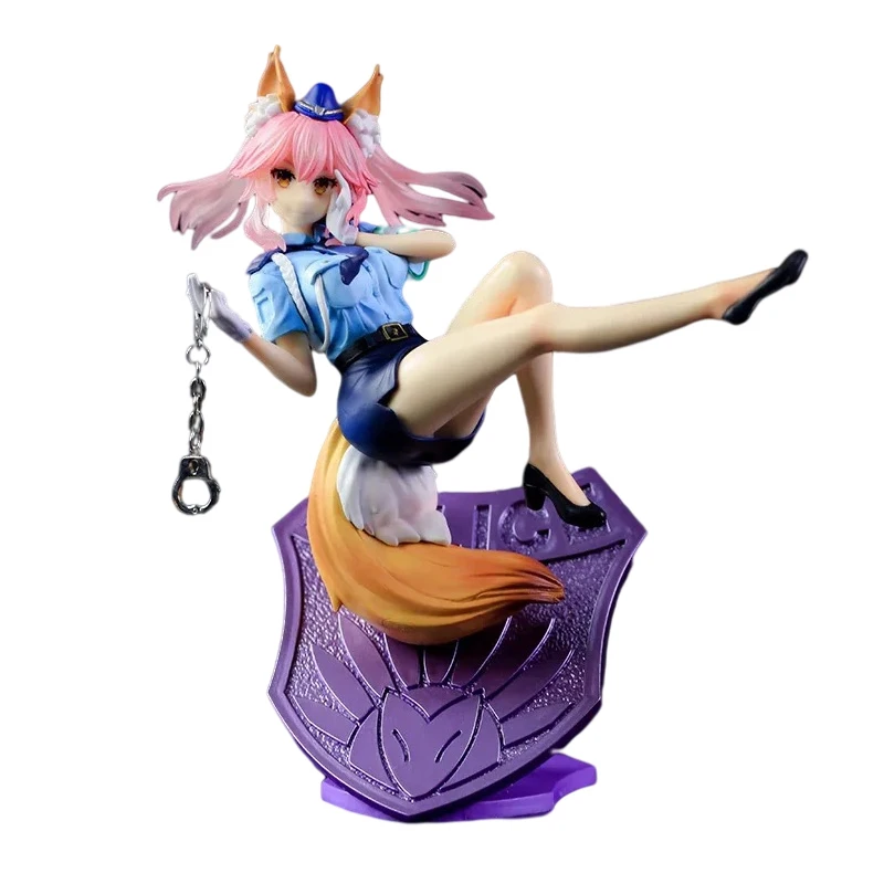 Fate EXTELLA LINK Tamamo No Mae Police Uniform Temptation Beautiful Girl Anime Action Figure Figma PVC Model Collection Toy Gift