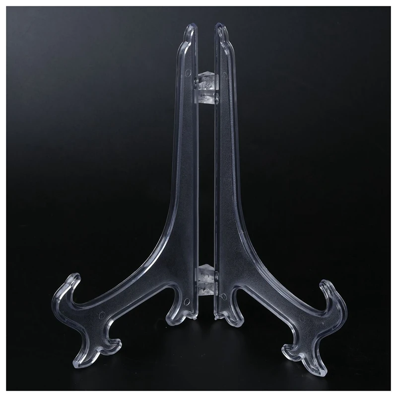 Прозрачный 7 &quotДисплей мольберт подставка тарелка чаша картина Рамка