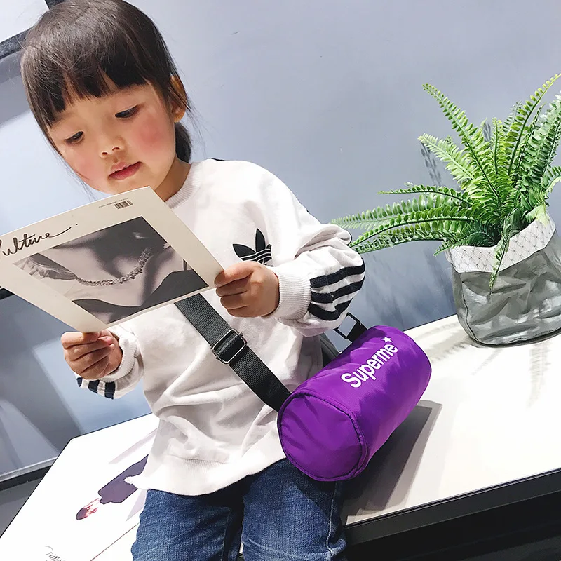 2019 Новое модное корейское платье оксфордская цилиндрическая сумка с буквами