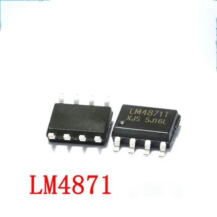 

10 шт. LM4871MX SOP8 LM4871 SOP 4871 лапками углублением SOP-8