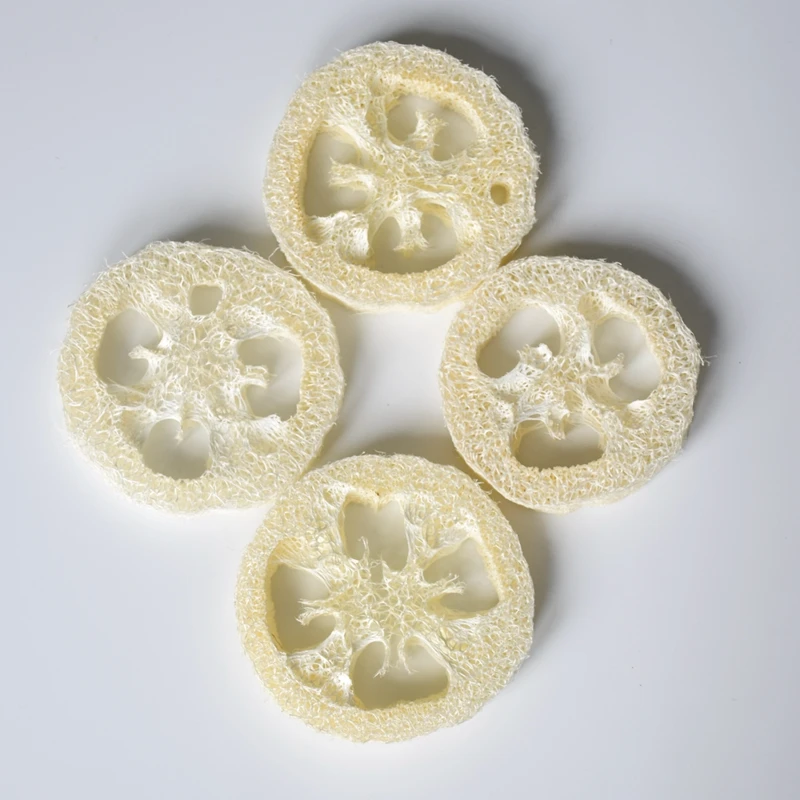 Over 7cm wide 100pcs/lotNatural Loofah Luffa Loofa Slice DIY customize soap tools cleanner sponge scrubber facial holder | Дом и сад