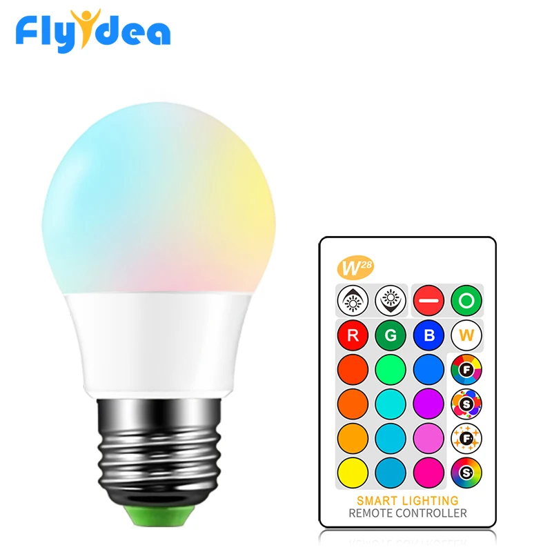 Светодиодная лампа для дома волшебная декоративная RGB с регулируемой яркостью и