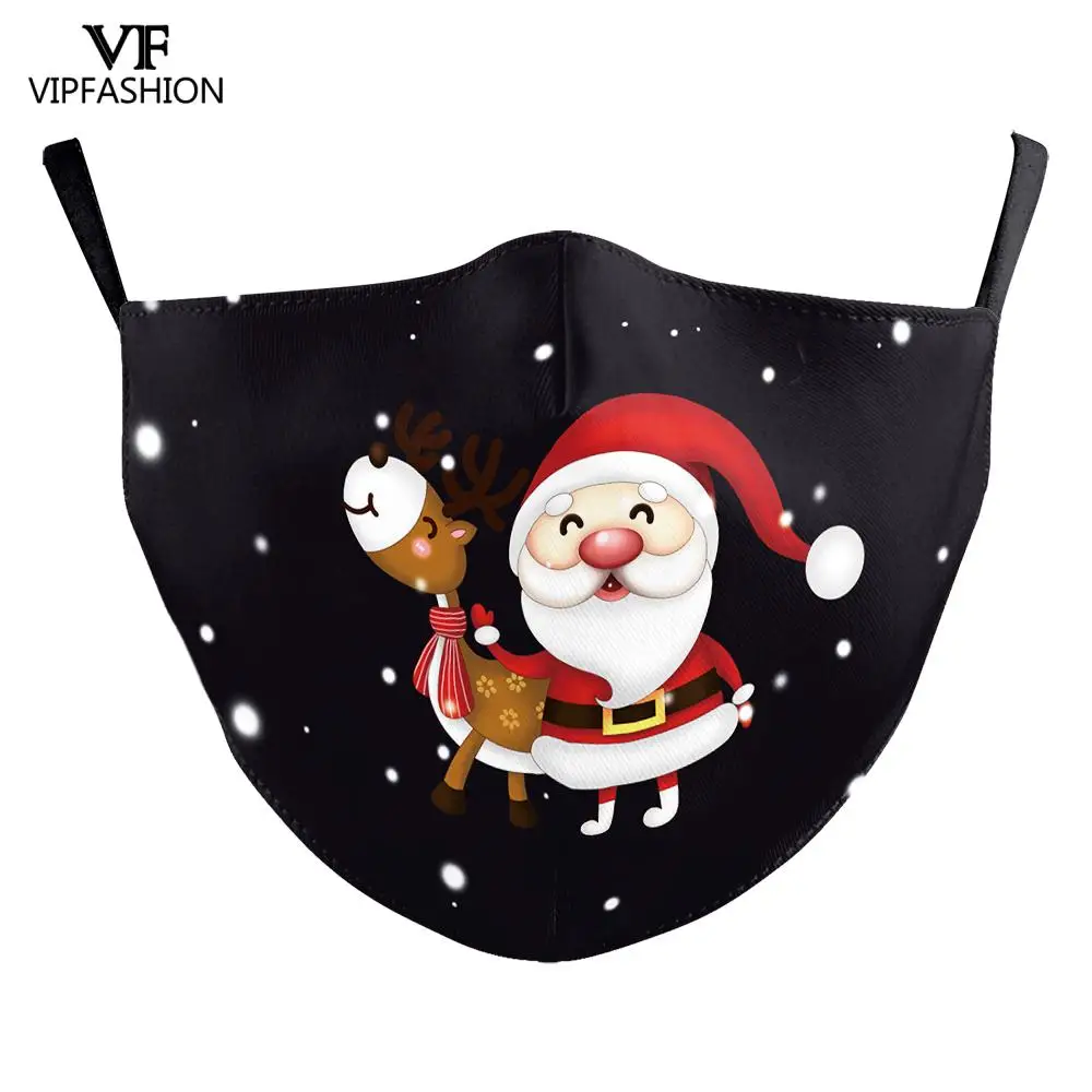 Vip модный моющийся многоразовый уход за кожей лица Тканевая маска на Рождество с