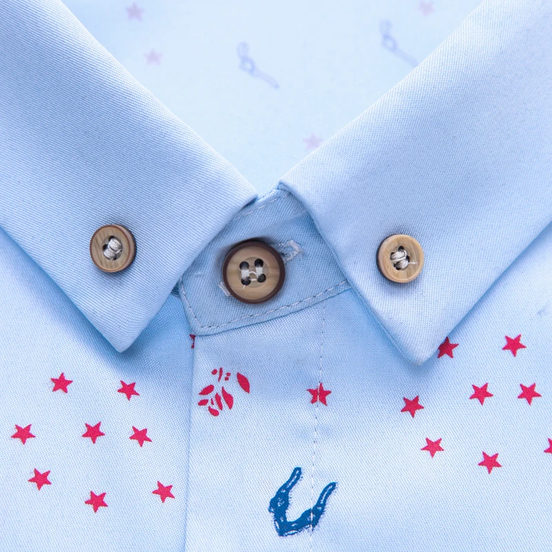 2021 Мужская рубашка с коротким рукавом и принтом Социальные звезды повседневная